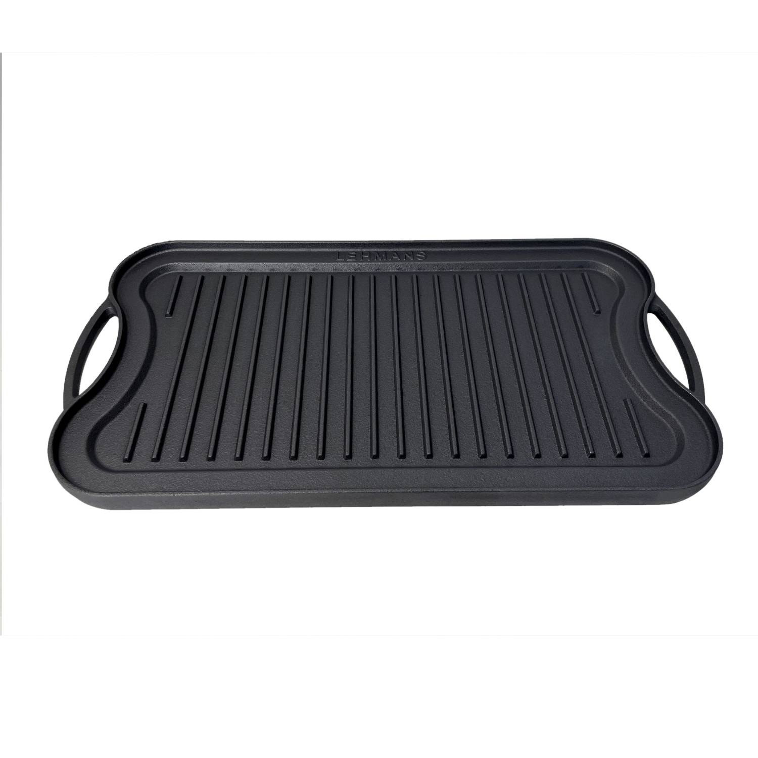 Cast Iron Indoor Stove Grill Griddle Griddle Reversible Dual Handle Ribbed  Round Cast Iron Frying Pan for Gas Electric Double Sided Barbecue