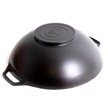 Lodge Cast Iron Wok with Wide Base | Lehman's