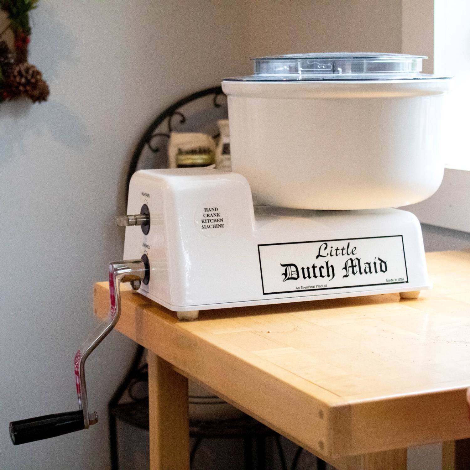Hand Crank KitchenAid Mixer  Amish Electric-Free and Hand Crank Mixer