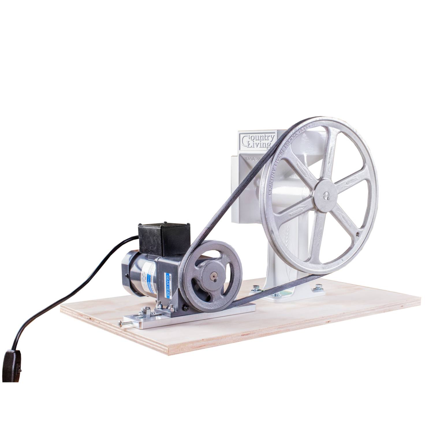 How do you assemble the grain mill?
