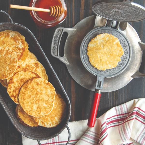 Stovetop Krumkake Iron/Pizzelle Maker Lehman's