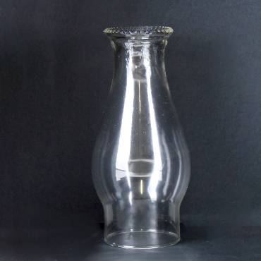 Clear Chimney with Beaded Top - 2-7/8" Base
