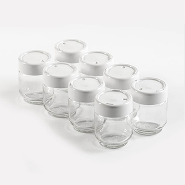 Glass Yogurt Jars - Pack of 8