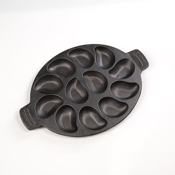 Cast Iron Oyster Grill Pan, Cast Iron Cookware Lehman's