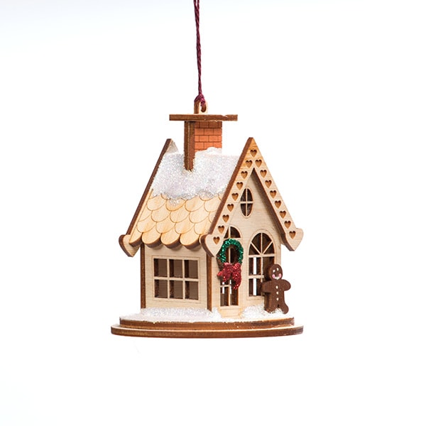 Handmade Gingerbread Cottage Ornament