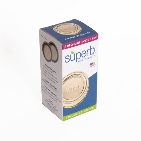 Superb Canning Jar Lids and Bands, Regular Mouth Lehman's