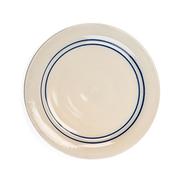 Heritage Blue Stripe Stoneware Dinner Plate