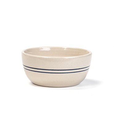 Heritage Blue Stripe Stoneware Salad Bowl
