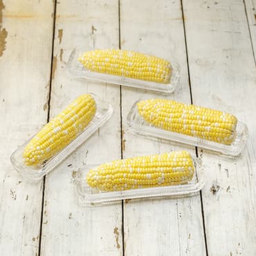 Glass Corn Dishes - Set of 4