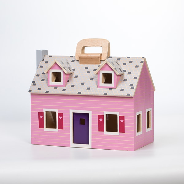 Fold and Go Wooden Dollhouse
