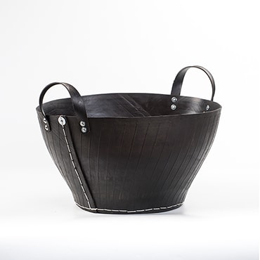 Recycled Rubber Firewood Basket