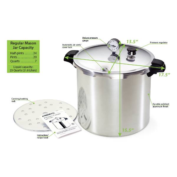 Presto 23-Quart Pressure Canner | Lehman's