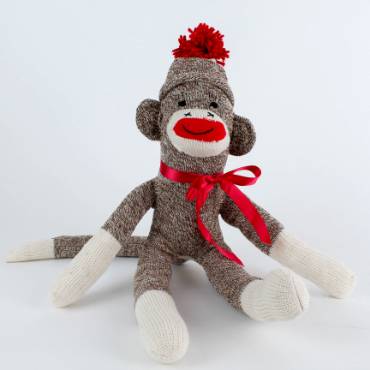 Hand-Sewn Sock Monkey