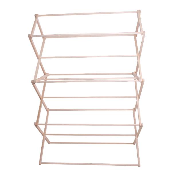 Premium Wooden Clothes Drying Rack - Large