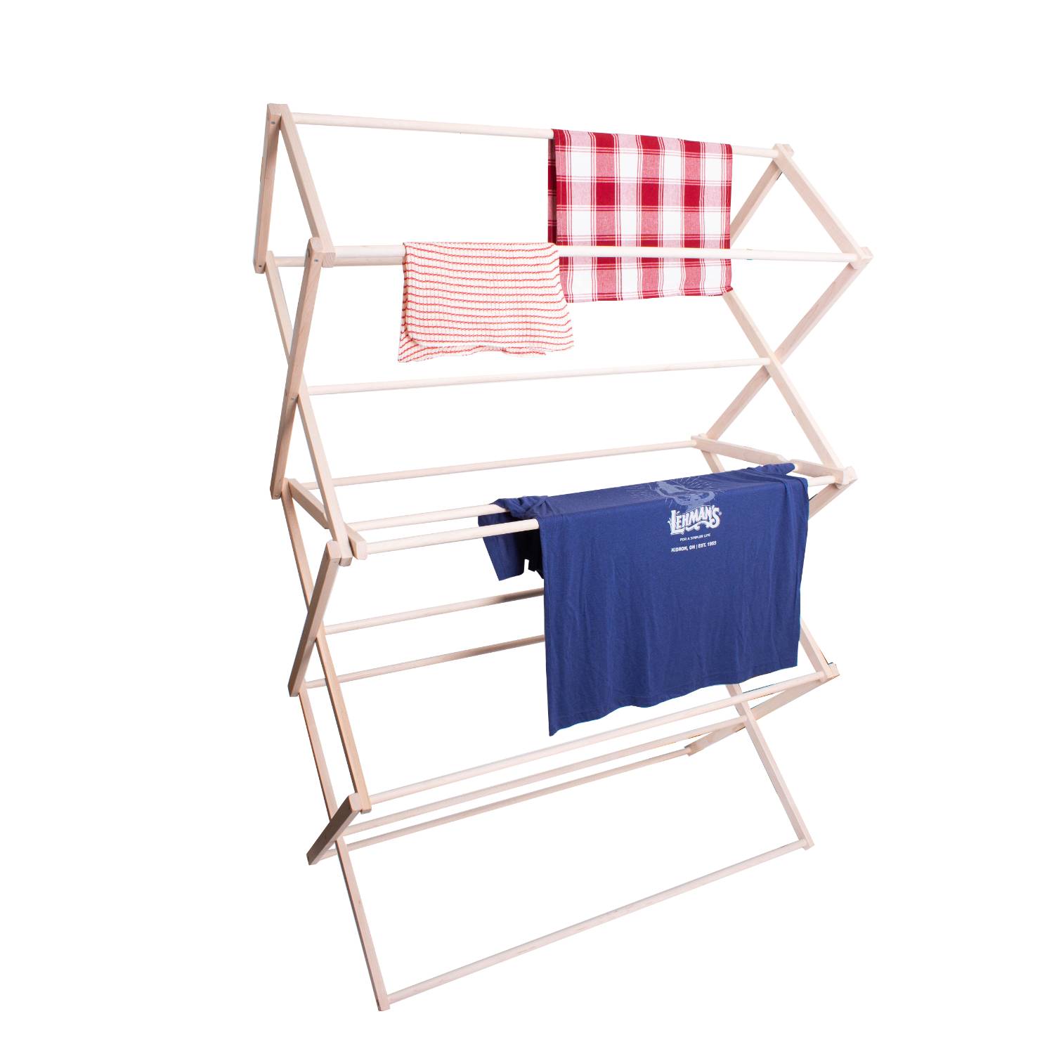 Wooden Clothes Drying Rack Large