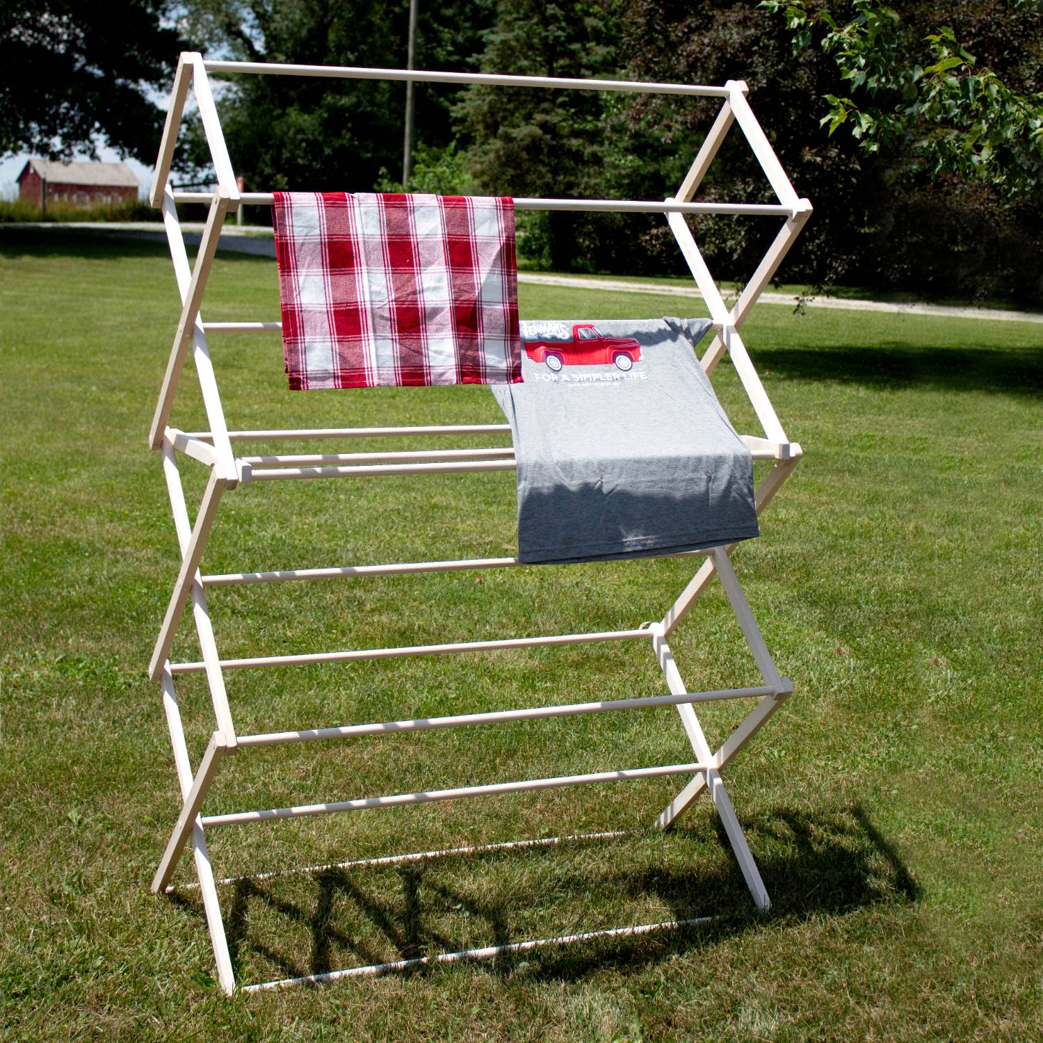 Wooden Clothes Drying Rack Large
