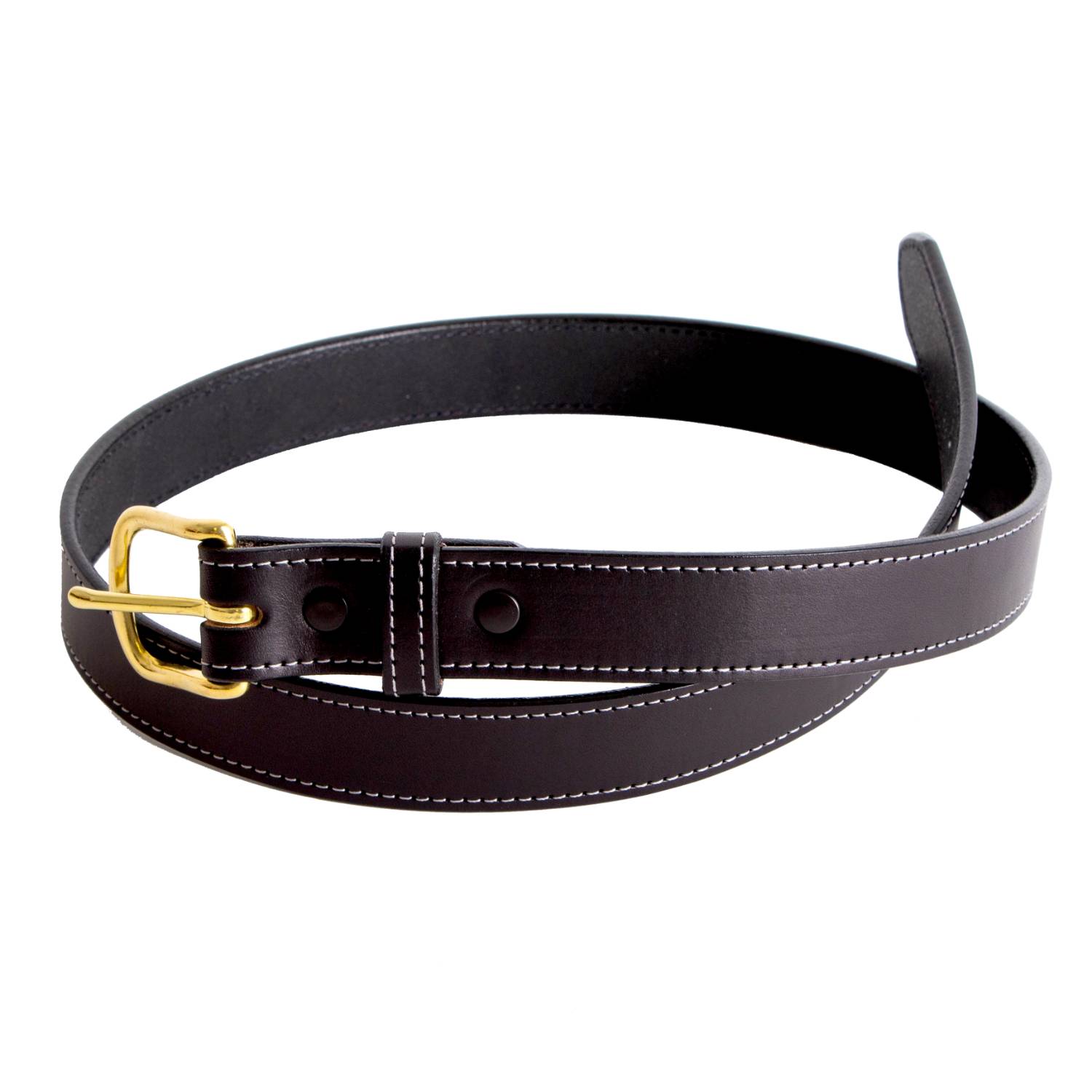 Handmade Black Utah Calf Leather Belt, Mens designer belts LB048