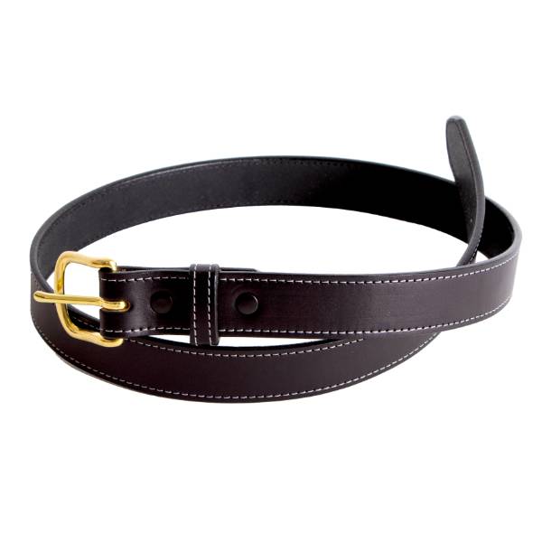 Amish-Made Dressy Leather Belts - 1 inch wide