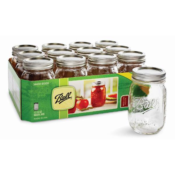 Ball Regular-Mouth Canning Jars (12), Canning Jars And Accessories ...