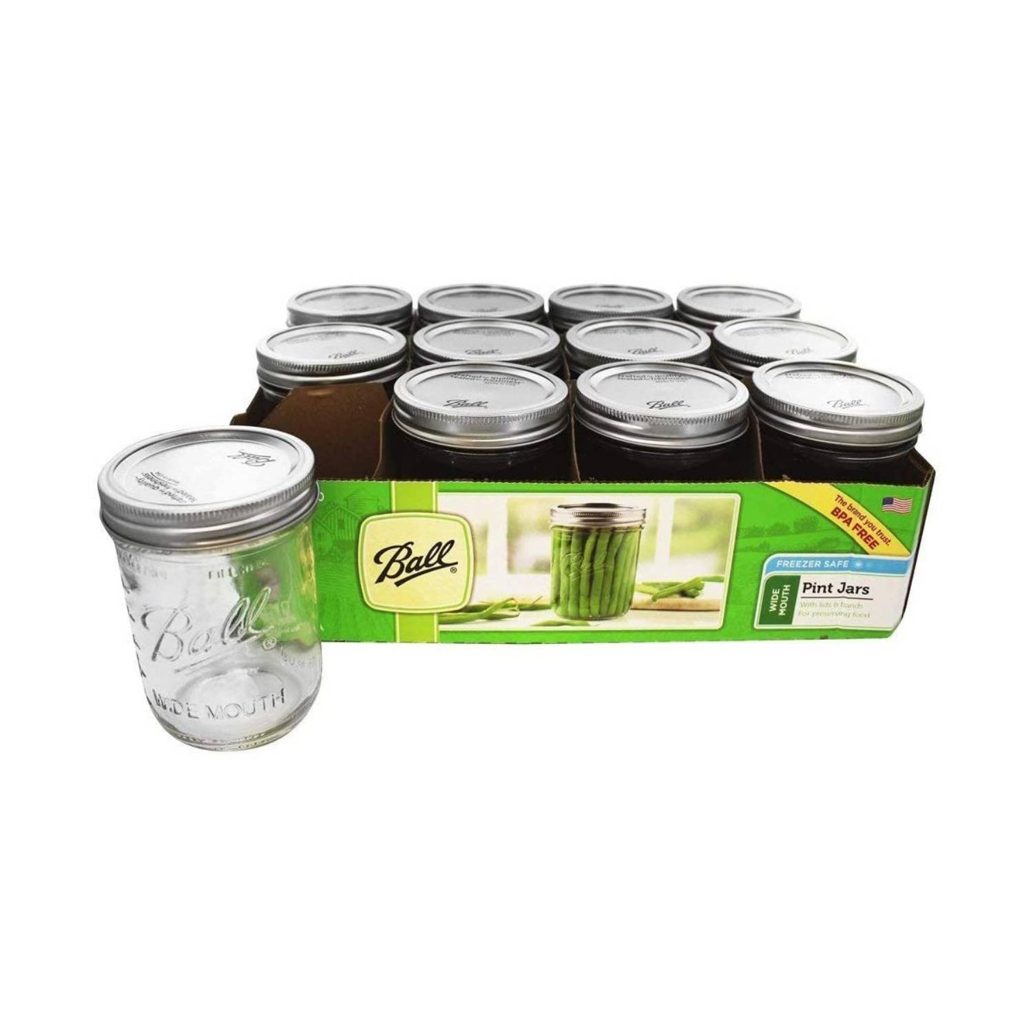 Stock Your Home Half Gallon Clear Plastic Jars with Lids (1 Pack) 64 oz  Wide Mouth Large Jar with Lid, Big Container for Candy, Cookies, Arts 