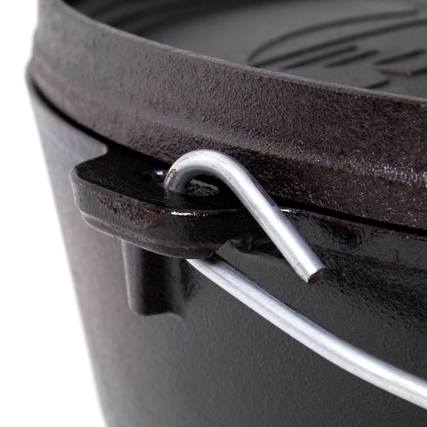 Lodge Cast Iron Camp Dutch Oven 6 Qt Boy Scout Lehman's