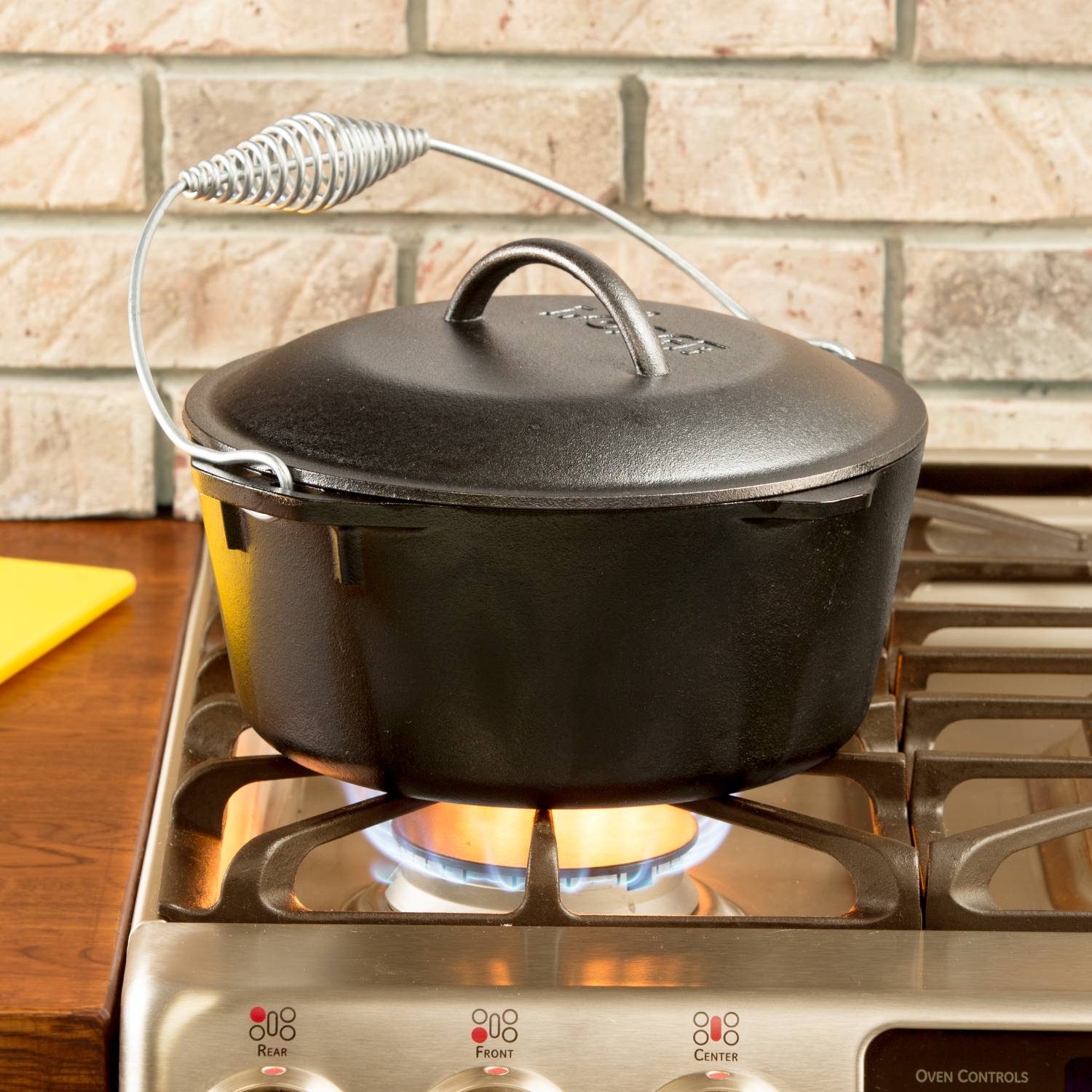 Lodge L8DO3 Classic Pre-Seasoned 8-Quart Cast Iron Dutch Oven – Made In USA