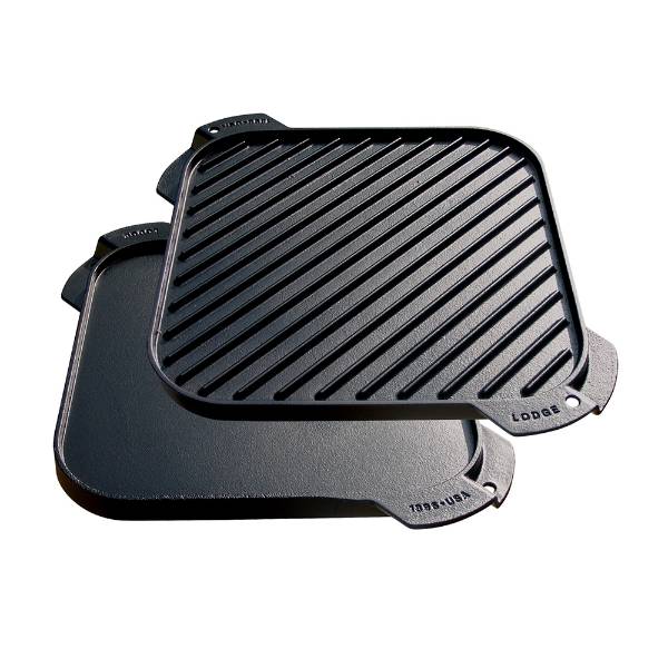 Lodge Cast Iron Single Reversible Grill and Griddle