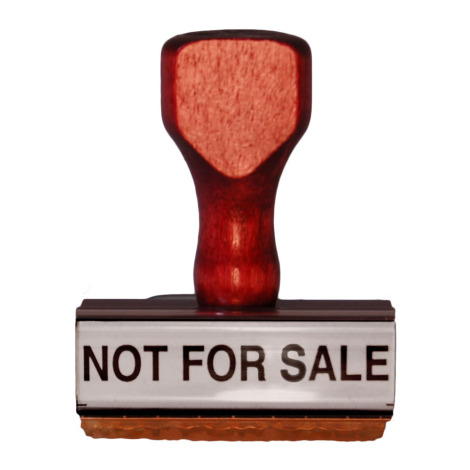 Not For Sale Stamp