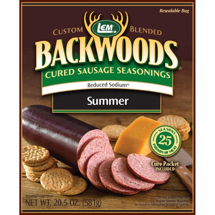 Backwoods® Reduced Sodium Summer Sausage Cured Sausage Seasoning LEM