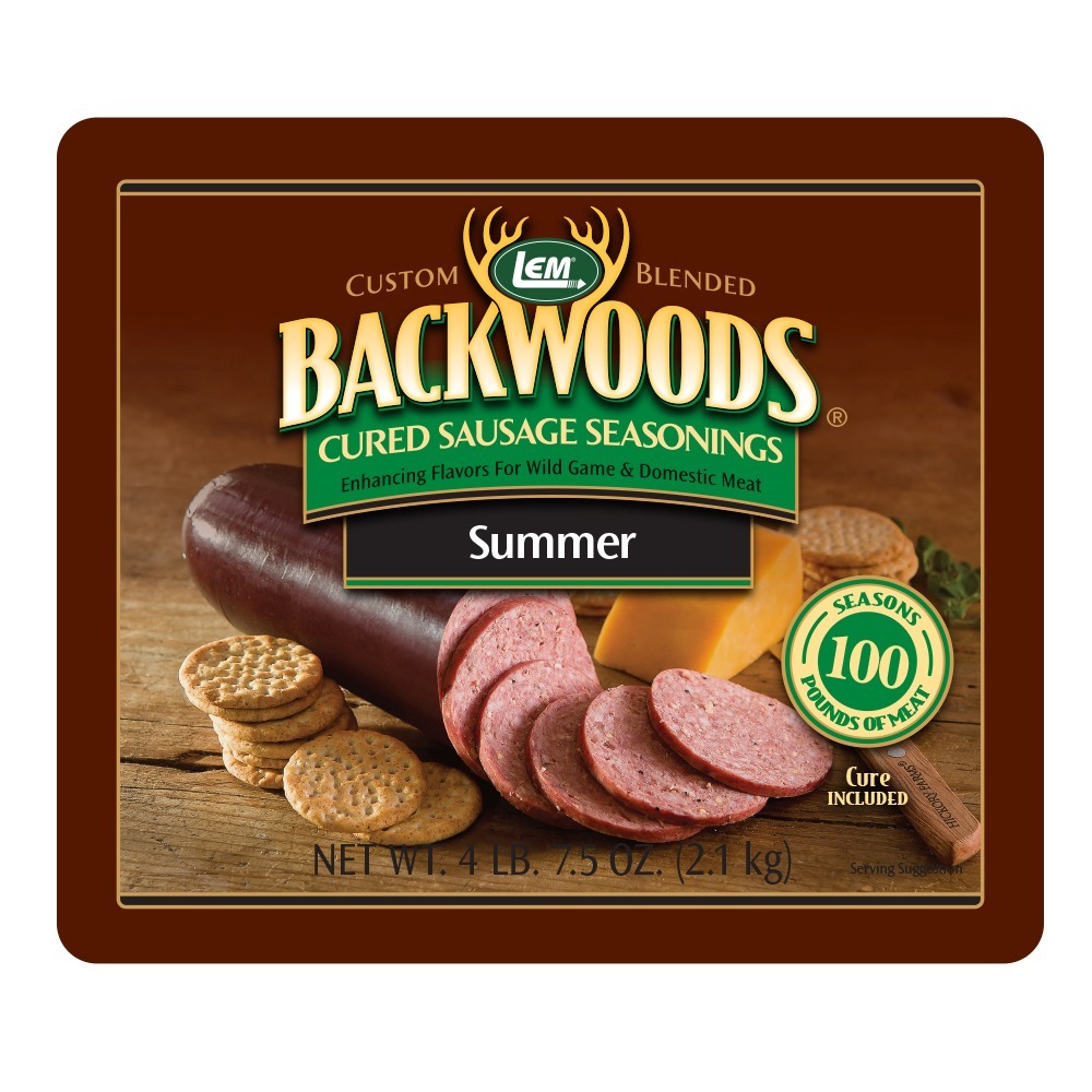 Summer Sausage Seasoning AND Casing Sleeves for 25 lbs Add Venison Beef etc 