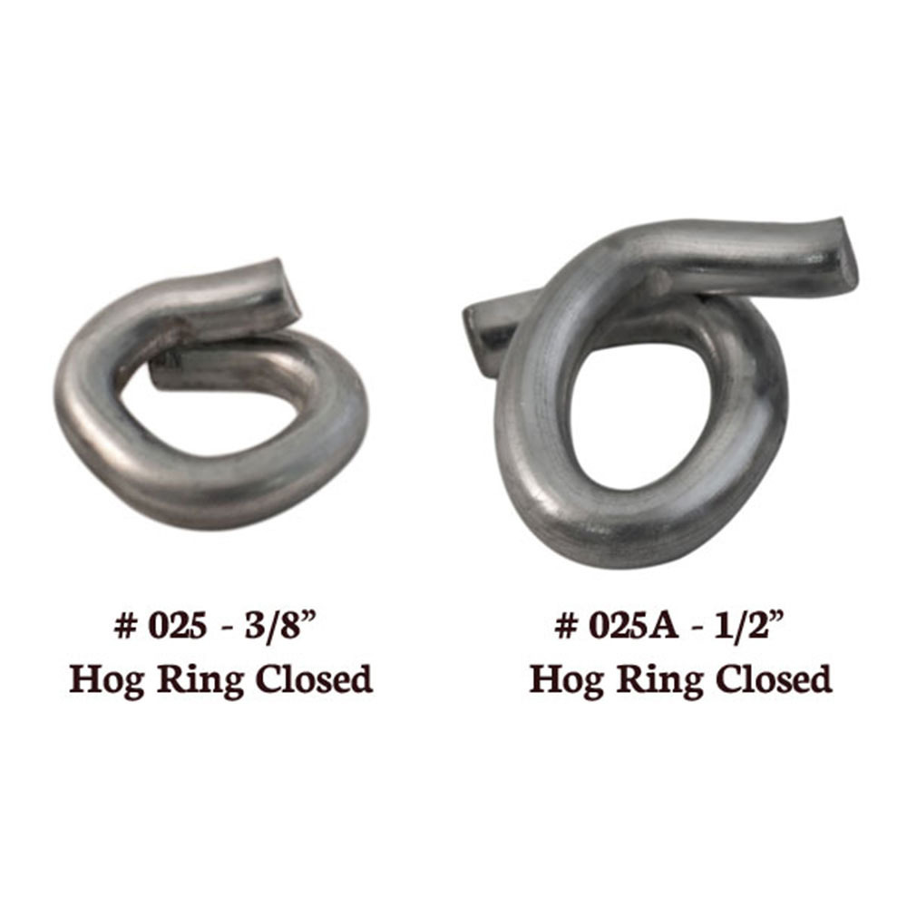 Chain Link Black Hog Rings 9 ga [2 LBS ~ 500 Quantity] - Black Tension Wire  Clip (Aluminum) | Chain Link Fittings