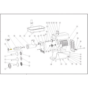 Schematic - # 32 Stainless Auger Stud - Fits Models 2007+