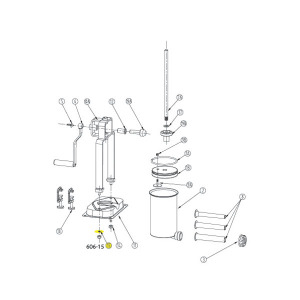 Schematic - Base Washer for 5 lb. Vertical Stuffer # 606 & 606SS