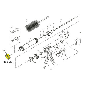Cannon Schematic - Retaining Ring - For Jerky Cannon Or Gun