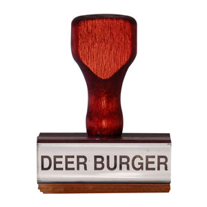 Deer Burger Stamp