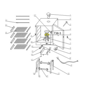 Schematic - Heater for 20 lb. Smoker # 738