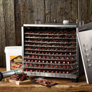 Big Bite Stainless Steel Dehydrator with 12 Hour Timer Display