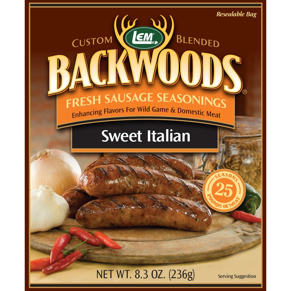 Backwoods Sweet Italian Fresh Sausage Seasoning - Makes 25 lbs.