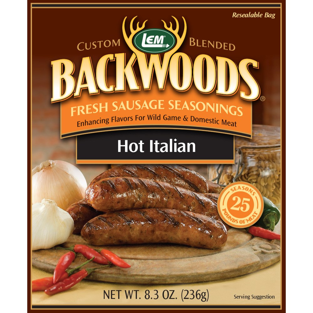 Backwoods Hot Italian Fresh Sausage Seasoning - Makes 25 lbs.