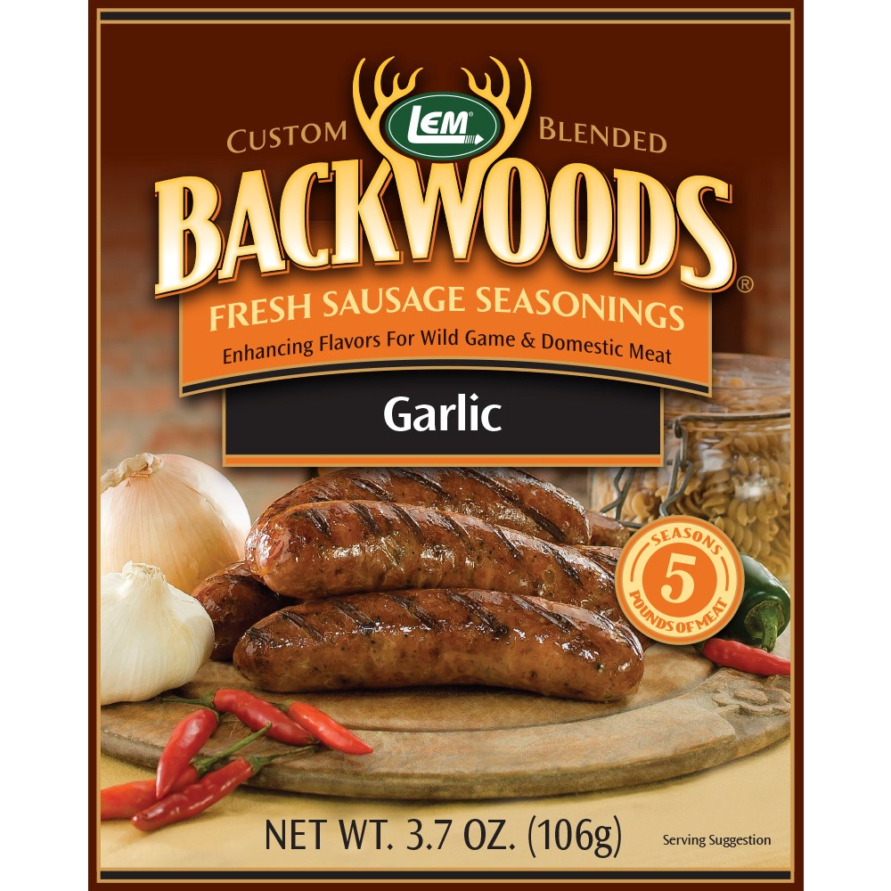 Backwoods Garlic Fresh Sausage Seasoning - Makes 5 lbs.