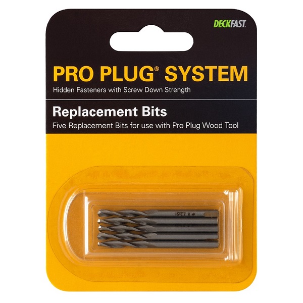 Pro Plug® for Wood #8 replacement bit 5 pak