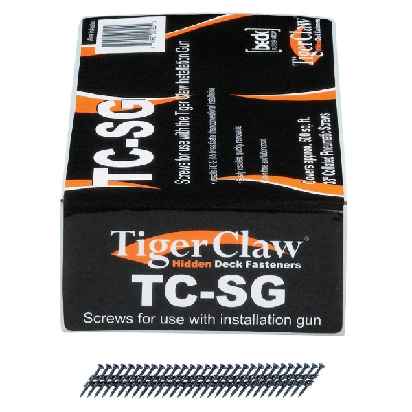 Tiger Claw TC-SG Scrails (Screw Nails) for TC-G, 6 x 1-1/2", 930 pcs, Carbon Steel