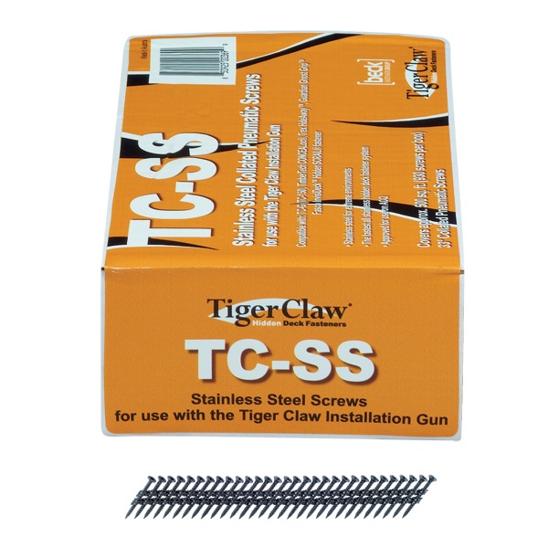 Tiger Claw TC-SS Scrails for TC-G, 6 x 1-1/2, 930 pcs, Stainless Steel