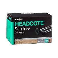 Headcote Trim Head #7 x 1-5/8 Stainless Steel Color Match Screws
