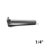 1/4"-20  Stainless Steel Carriage Bolts