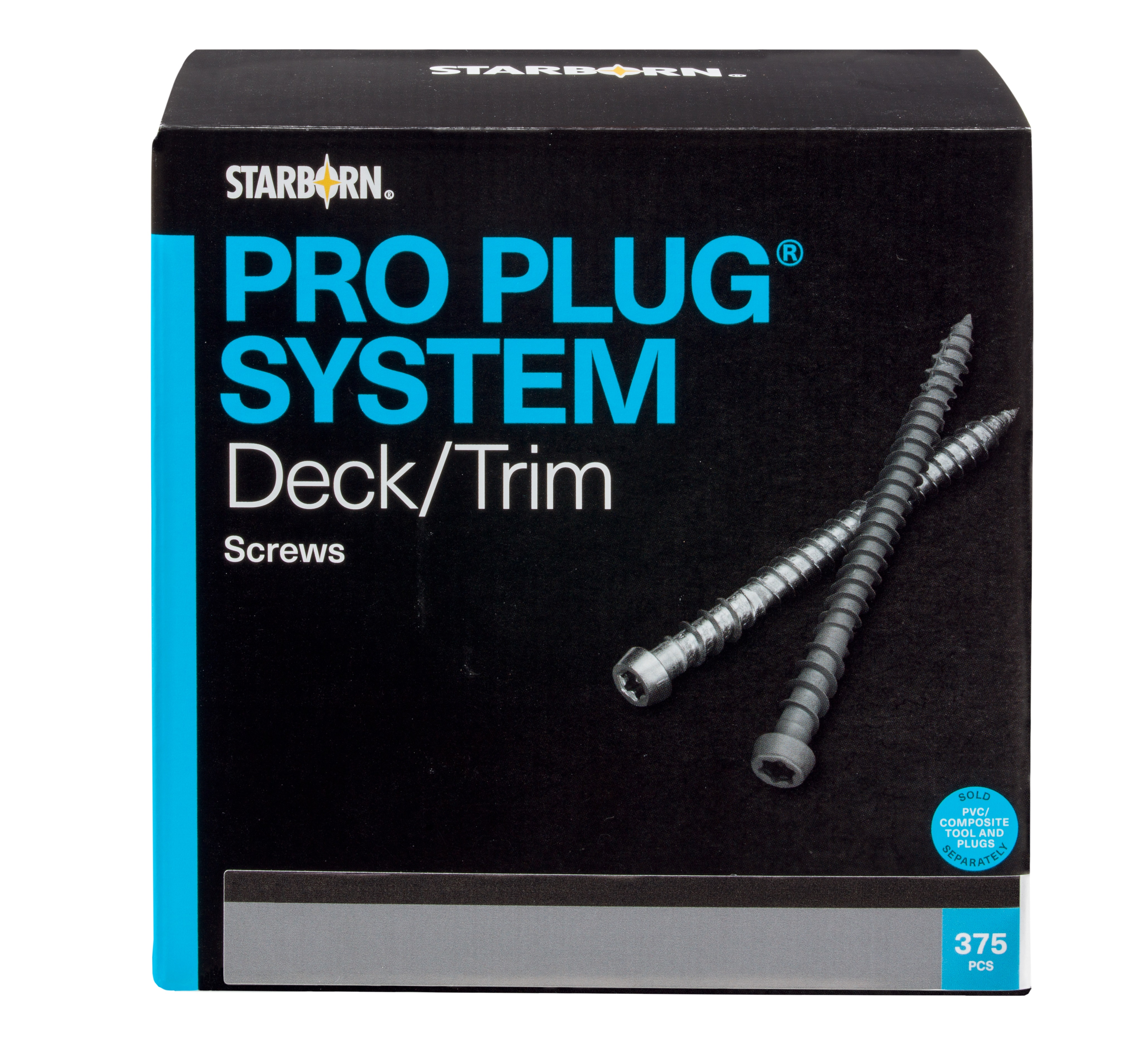 Pro Plug System Screws - 375 piece packs for 100 sq ft