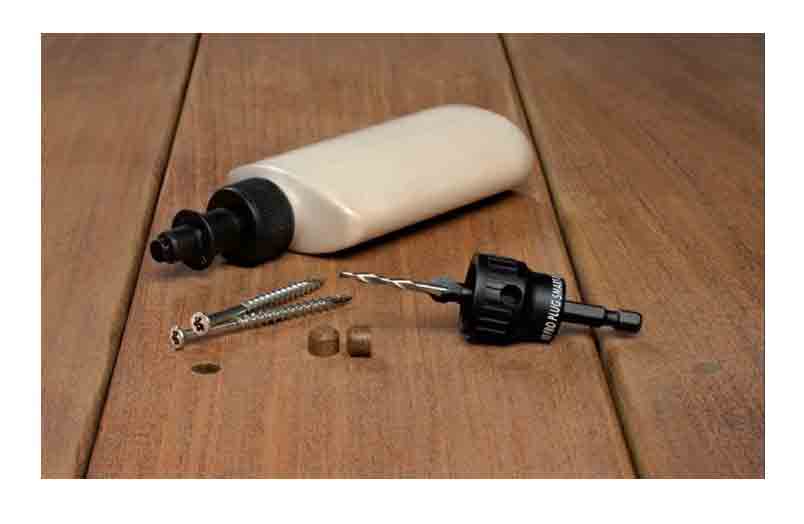 Pro Plug System for Wood with stainless steel screws