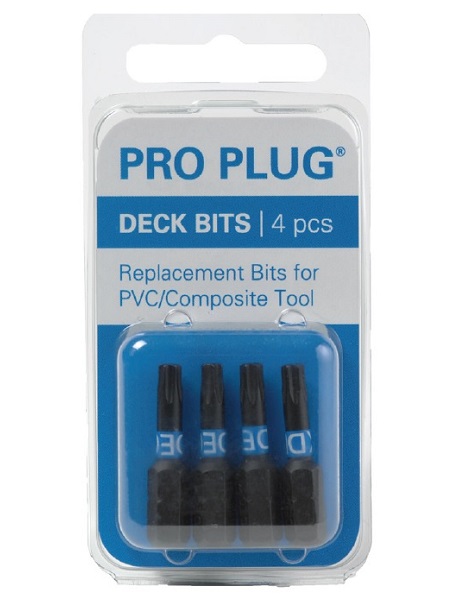 Pro Plug® Replacement Bits for PVC/Composite Decking