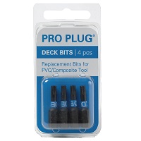 Pro Plug® Replacement Bits for PVC/Composite Decking