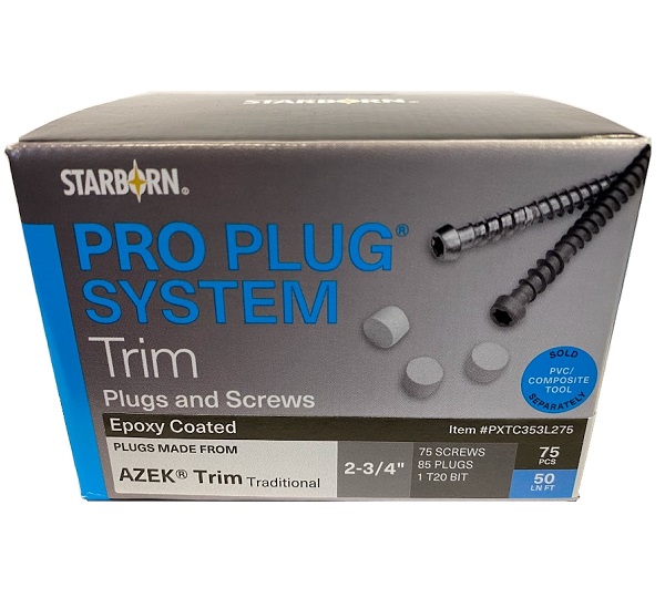 Pro Plug® System with Epoxy Screws for use with AZEK® Trim 